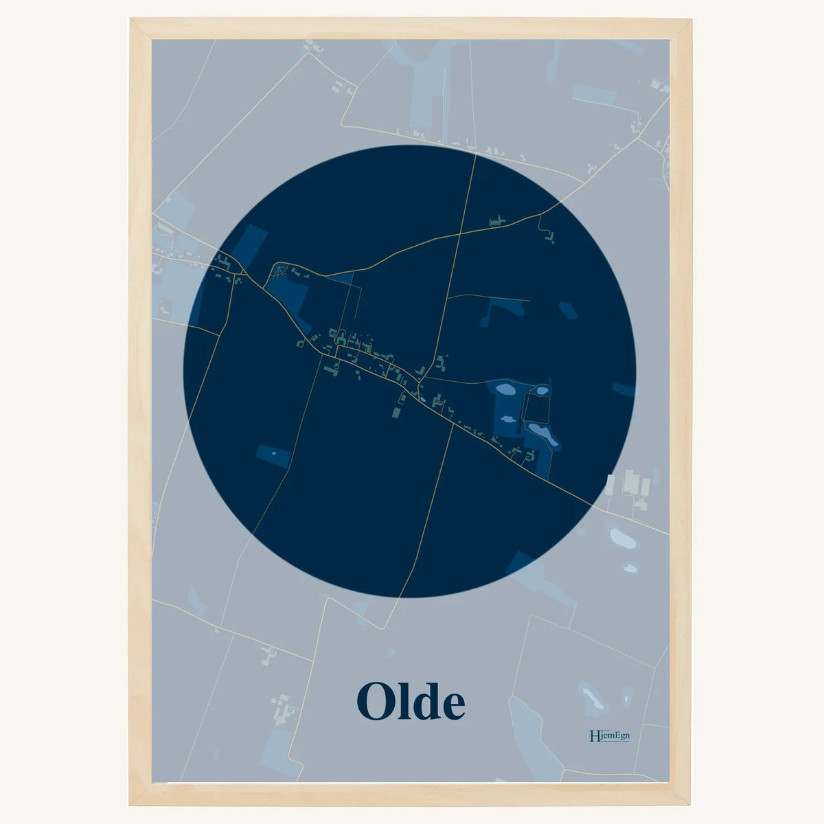 Olde plakat – Centrum 2026 – Mørk blå