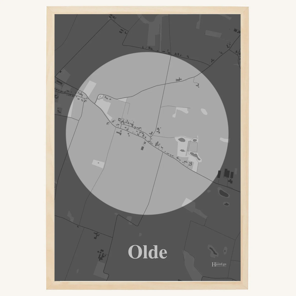 Olde plakat – Centrum 2026 – Lys pastel grå