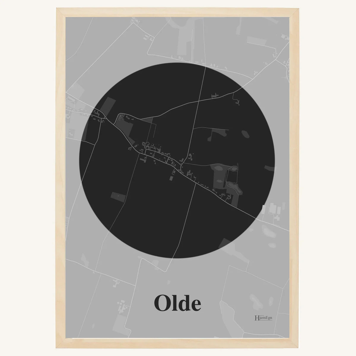 Olde plakat – Centrum 2026 – Mørk grå