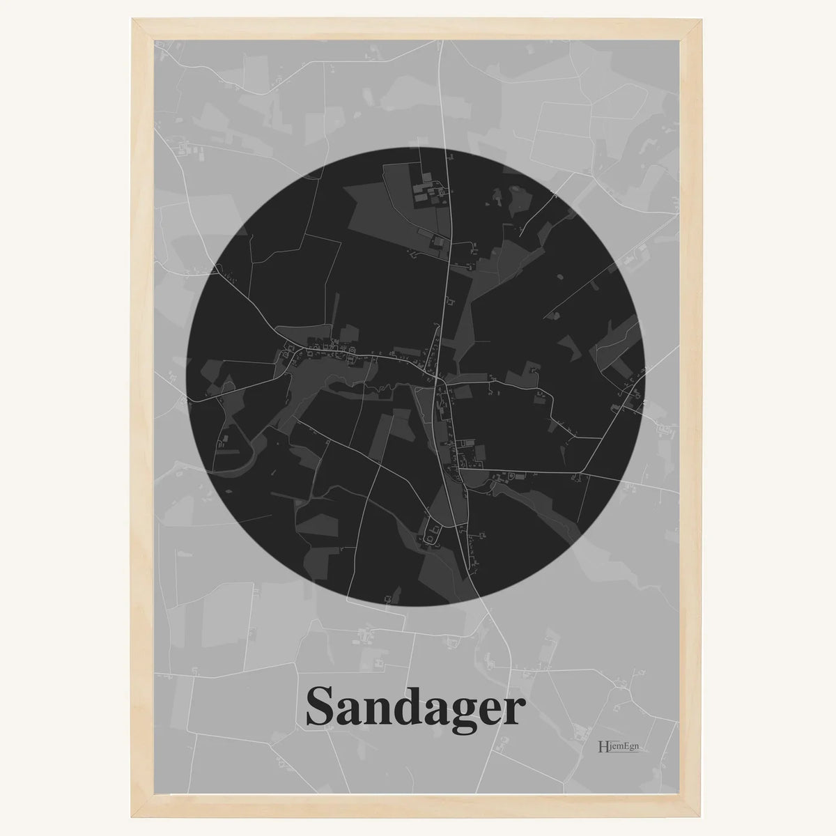 Sandager plakat – Centrum 2026 – Mørk grå