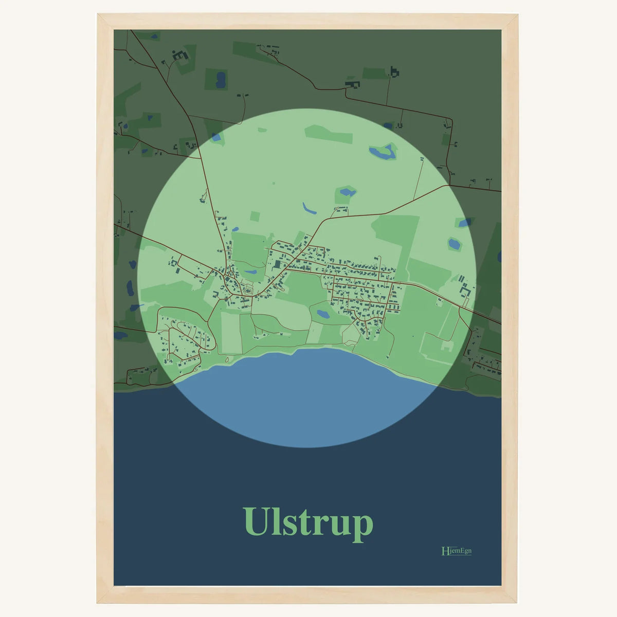 Ulstrup plakat – Centrum 2026 – Lys pastel grøn