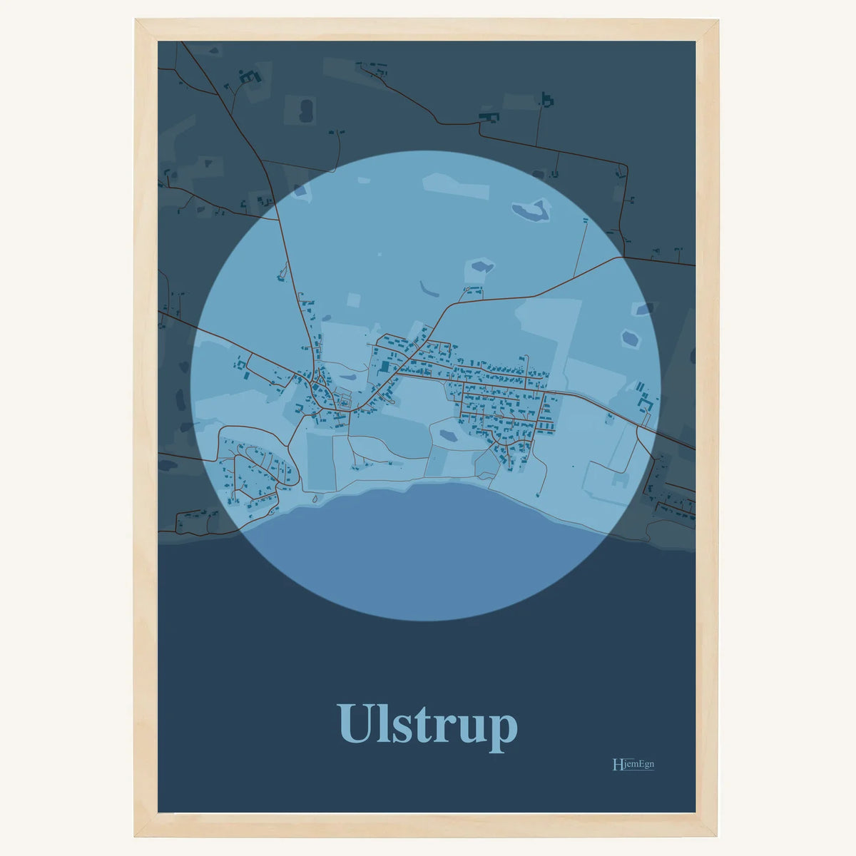 Ulstrup plakat – Centrum 2026 – Lys pastel blå
