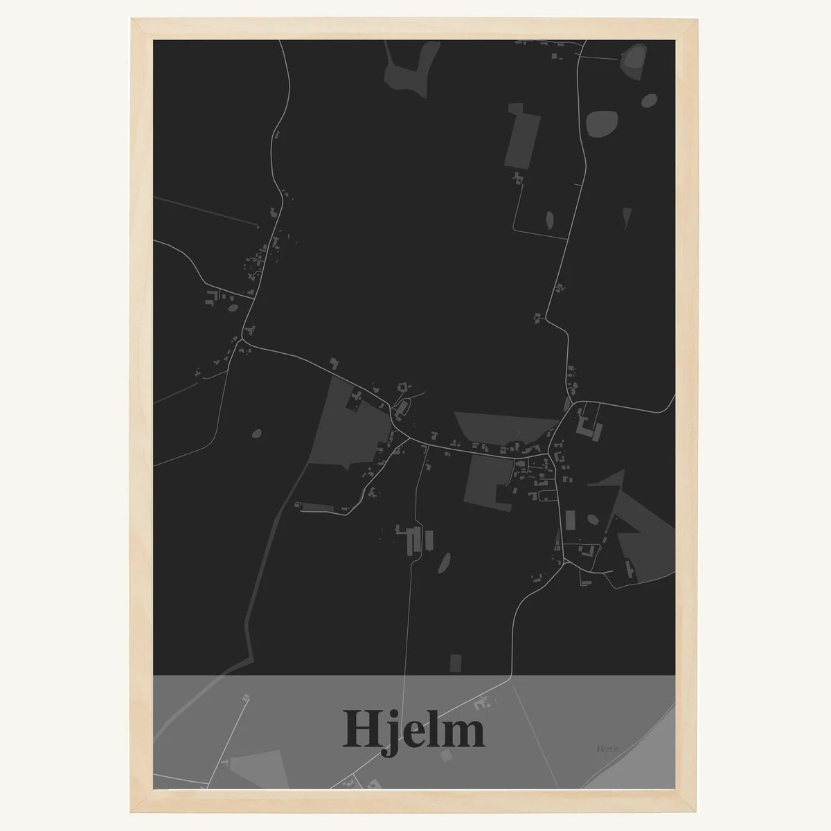 Hjelm plakat – Firkantet 2026 – Mørk grå