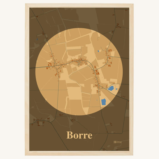 Borre plakat – Centrum 2026 – Lys pastel brun