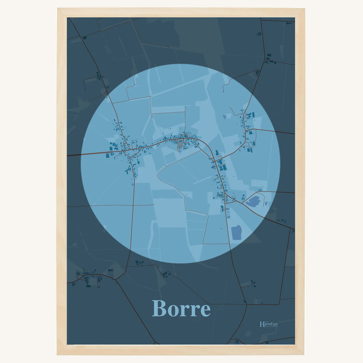 Borre plakat – Centrum 2026 – Lys pastel blå