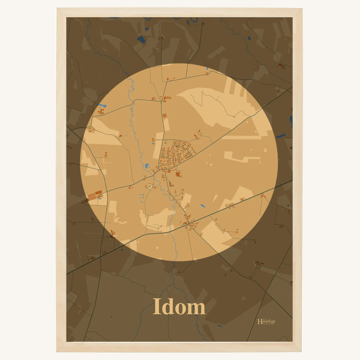 Idom plakat – Centrum 2026 – Lys pastel brun