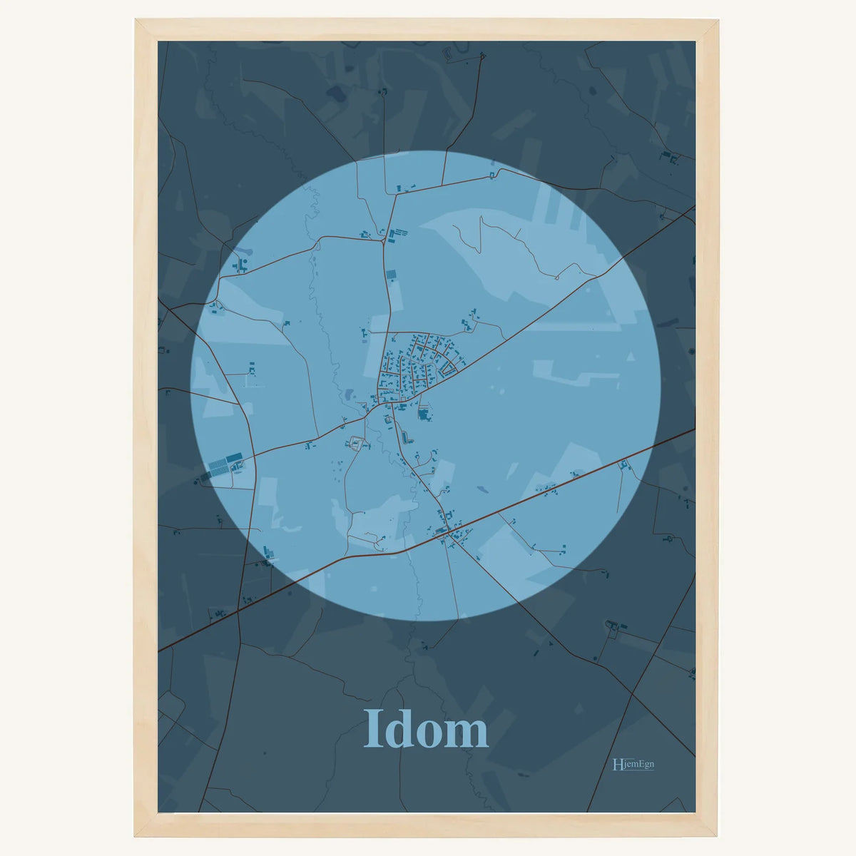 Idom plakat – Centrum 2026 – Lys pastel blå