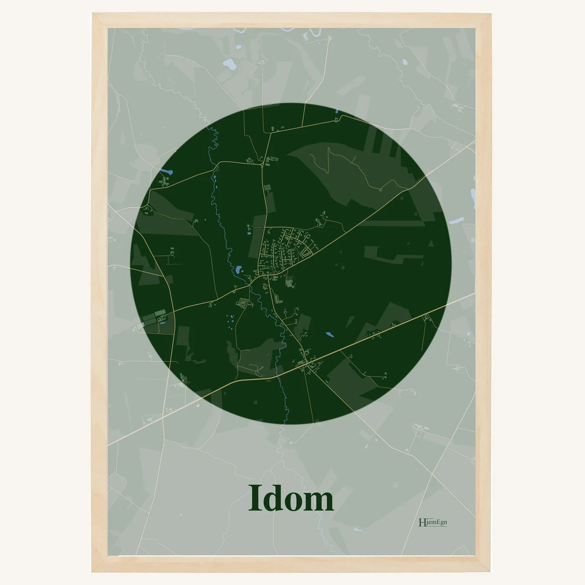 Idom plakat – Centrum 2026 – Mørk grøn