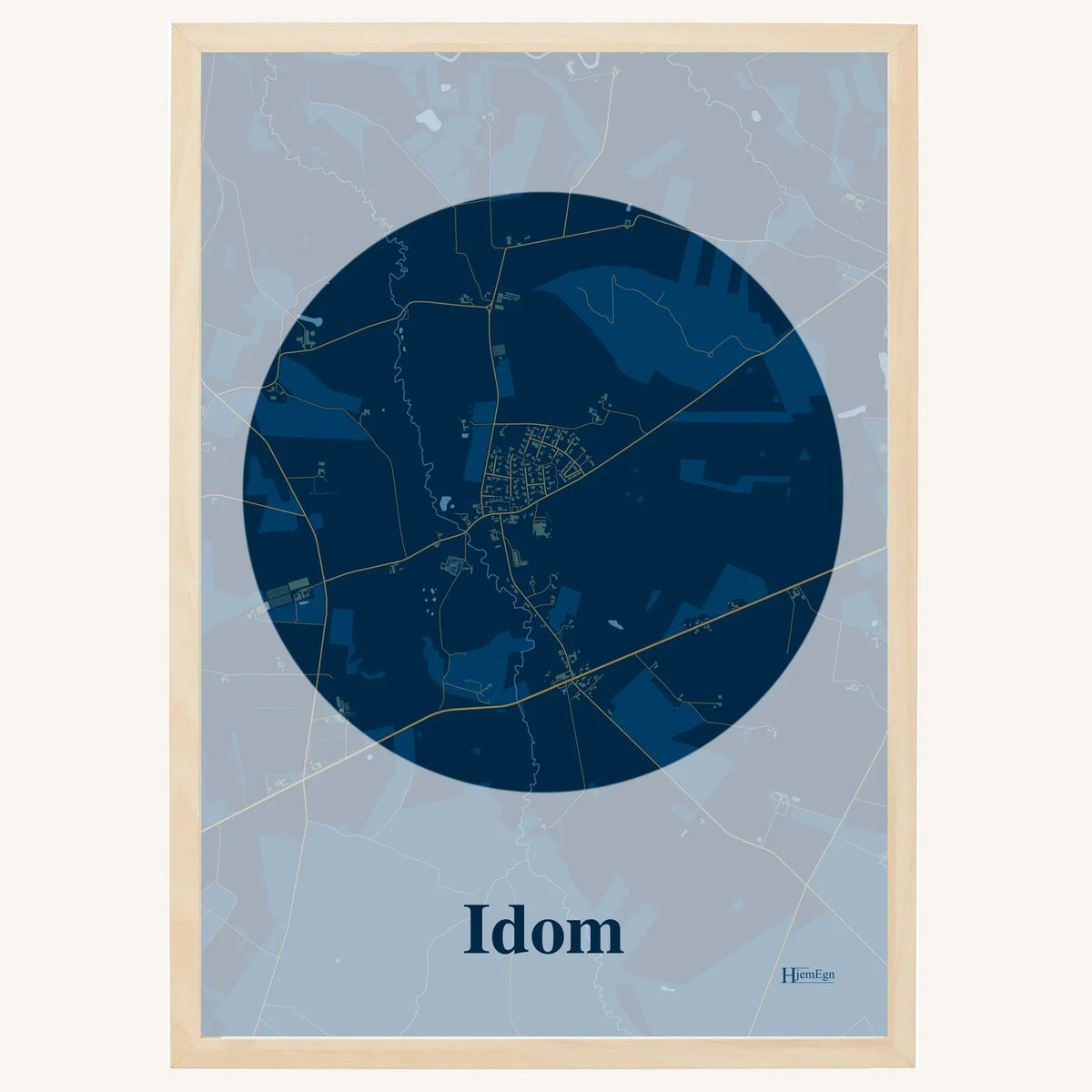 Idom plakat – Centrum 2026 – Mørk blå