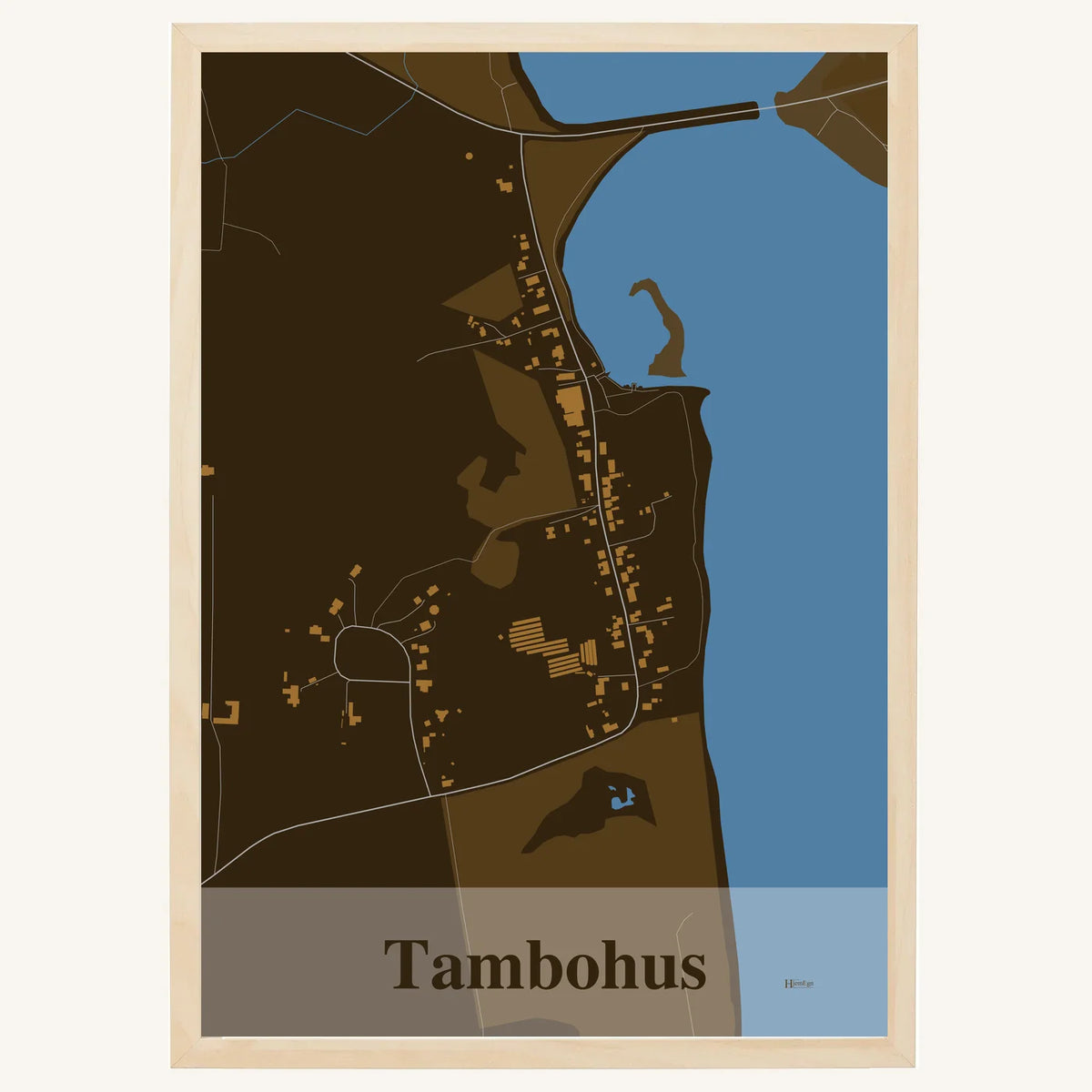 Tambohus plakat – Firkantet 2026 – Mørk brun