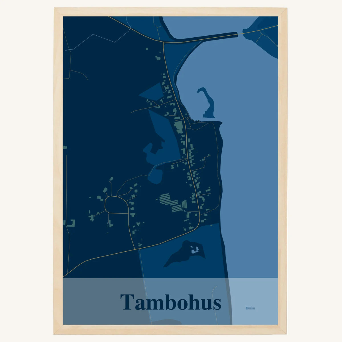 Tambohus plakat – Firkantet 2026 – Mørk blå