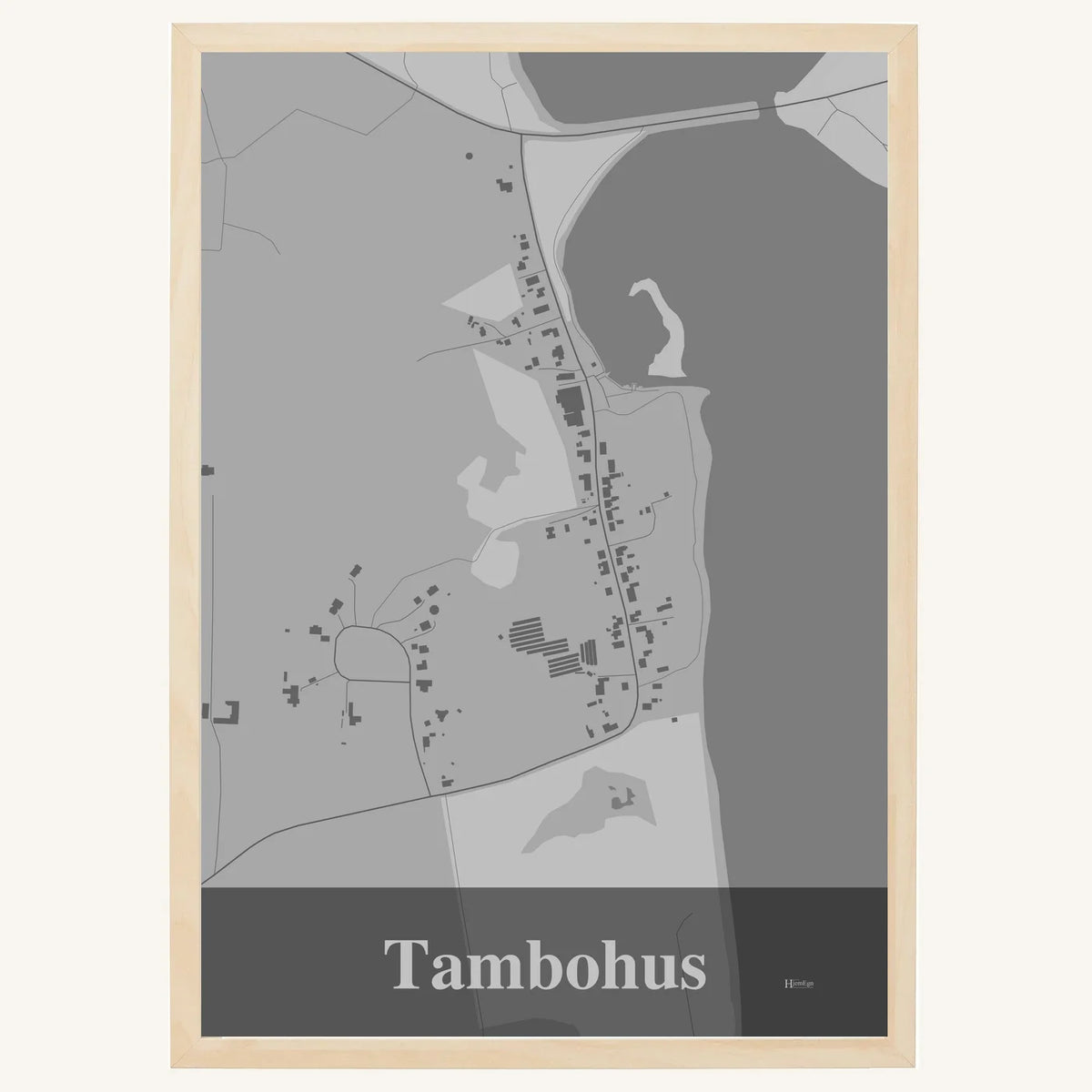 Tambohus plakat – Firkantet 2026 – Lys pastel grå