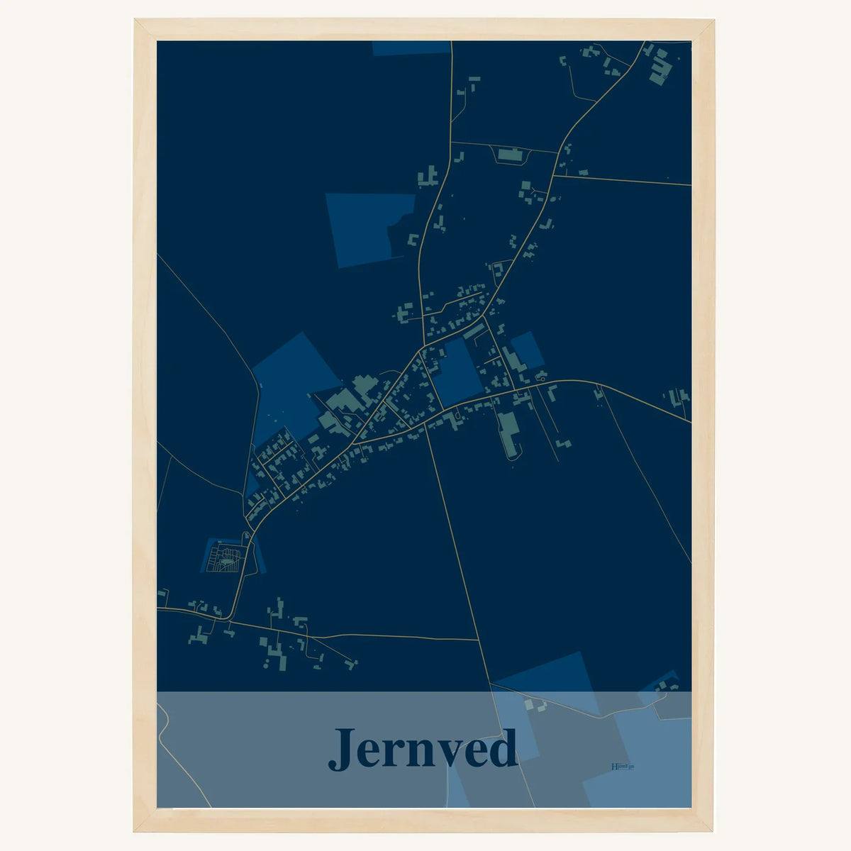 Jernved plakat – Firkantet 2026 – Mørk blå