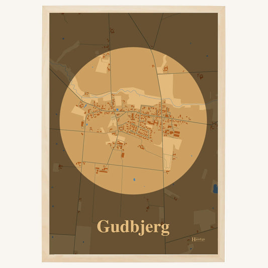 Gudbjerg plakat – Centrum 2026 – Lys pastel brun