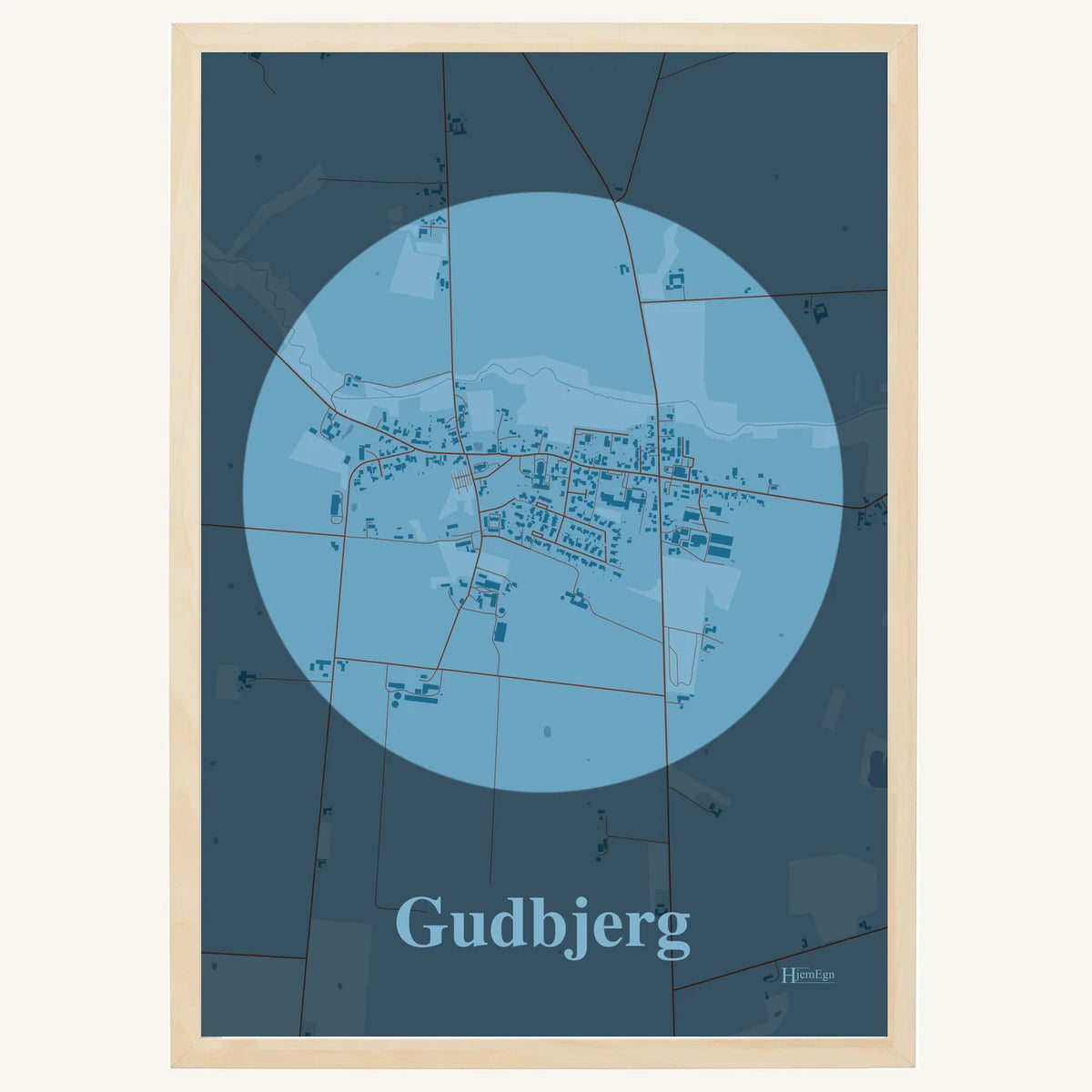 Gudbjerg plakat – Centrum 2026 – Lys pastel blå