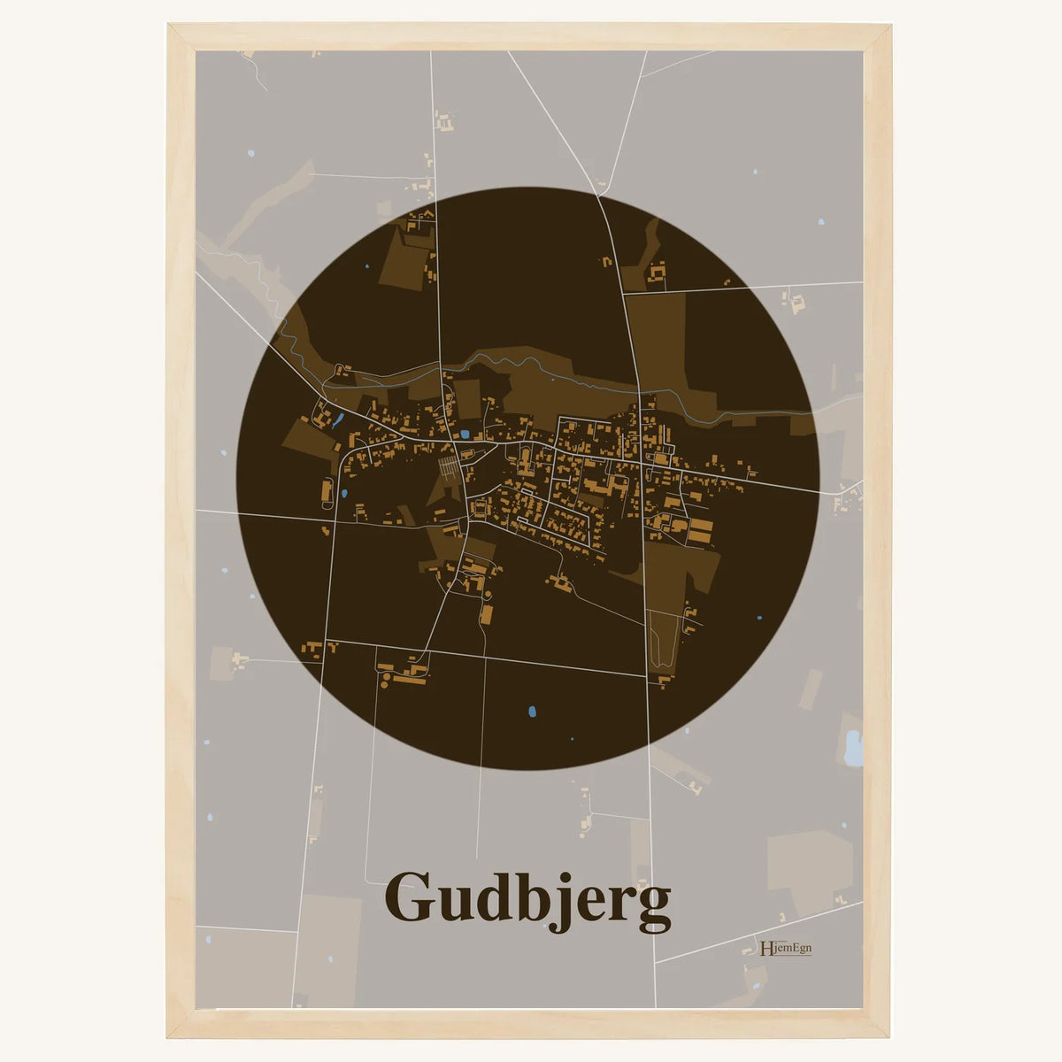 Gudbjerg plakat – Centrum 2026 – Mørk brun
