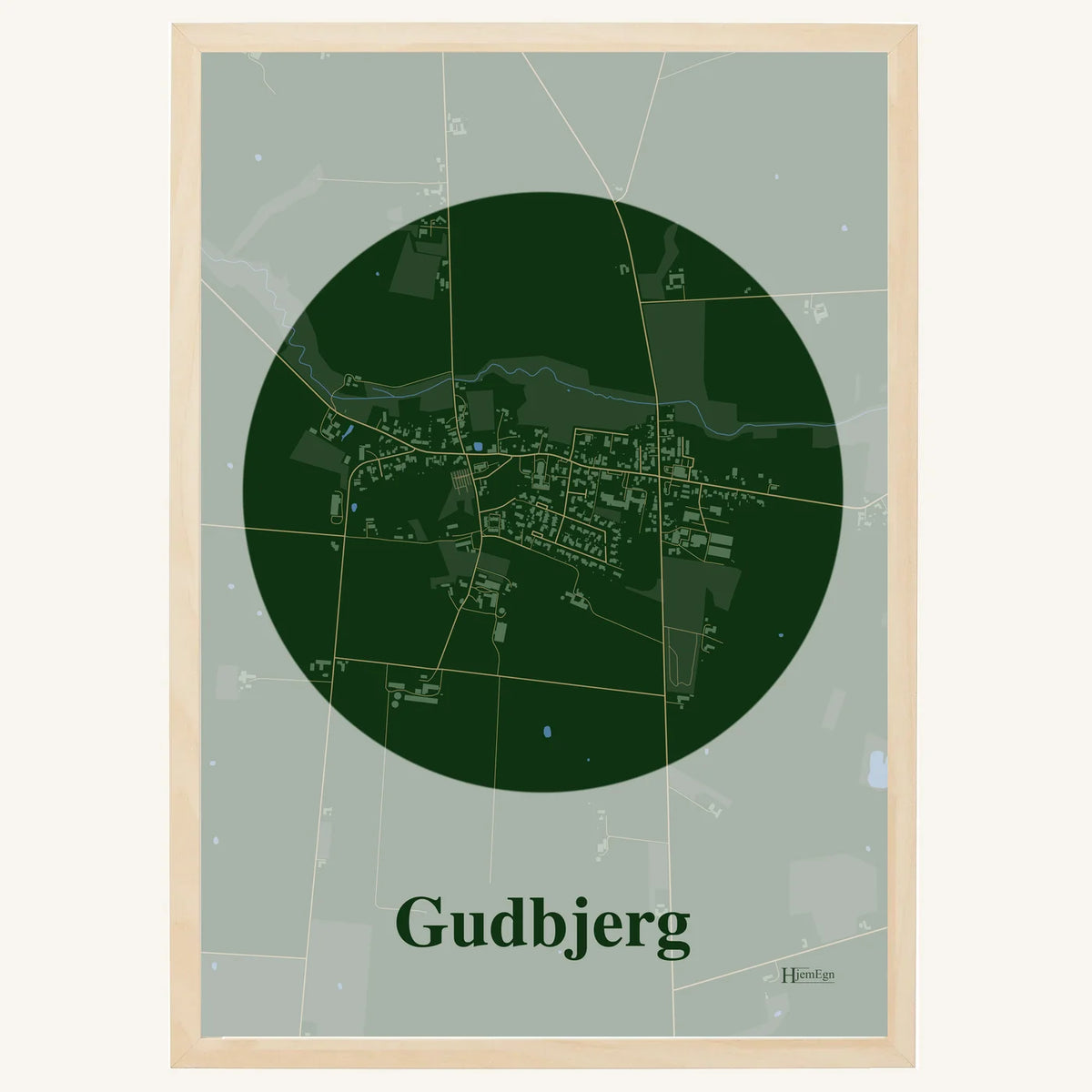 Gudbjerg plakat – Centrum 2026 – Mørk grøn