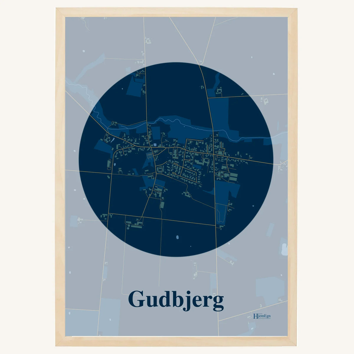 Gudbjerg plakat – Centrum 2026 – Mørk blå