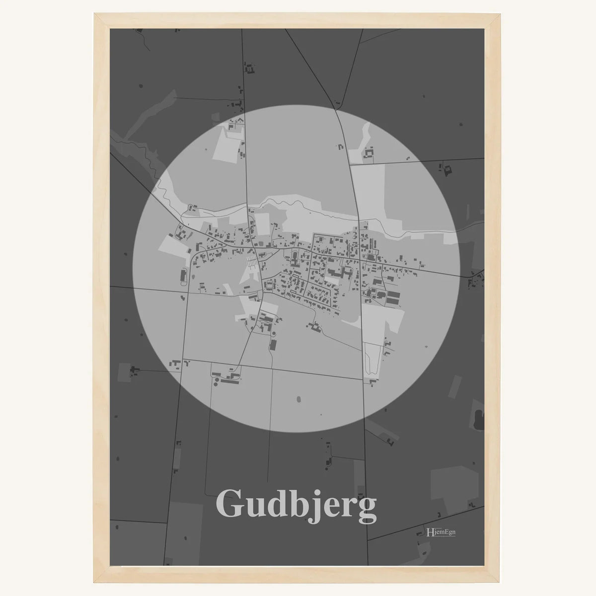 Gudbjerg plakat – Centrum 2026 – Lys pastel grå