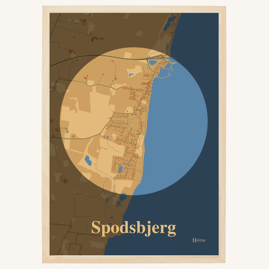 Spodsbjerg plakat – Centrum 2026 – Lys pastel brun