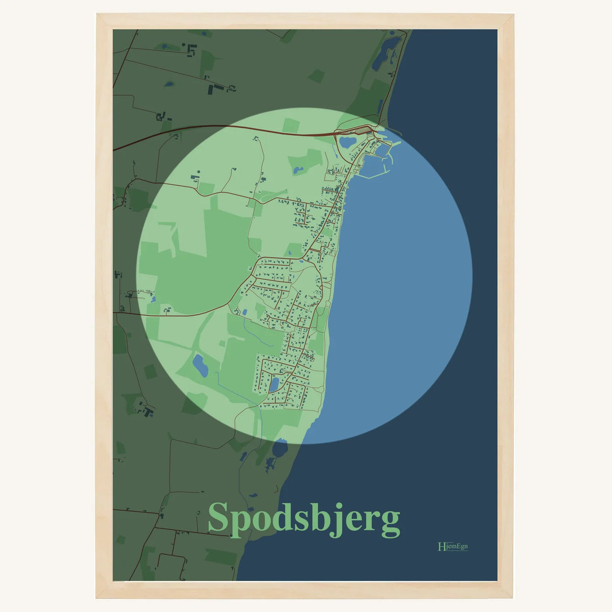Spodsbjerg plakat – Centrum 2026 – Lys pastel grøn