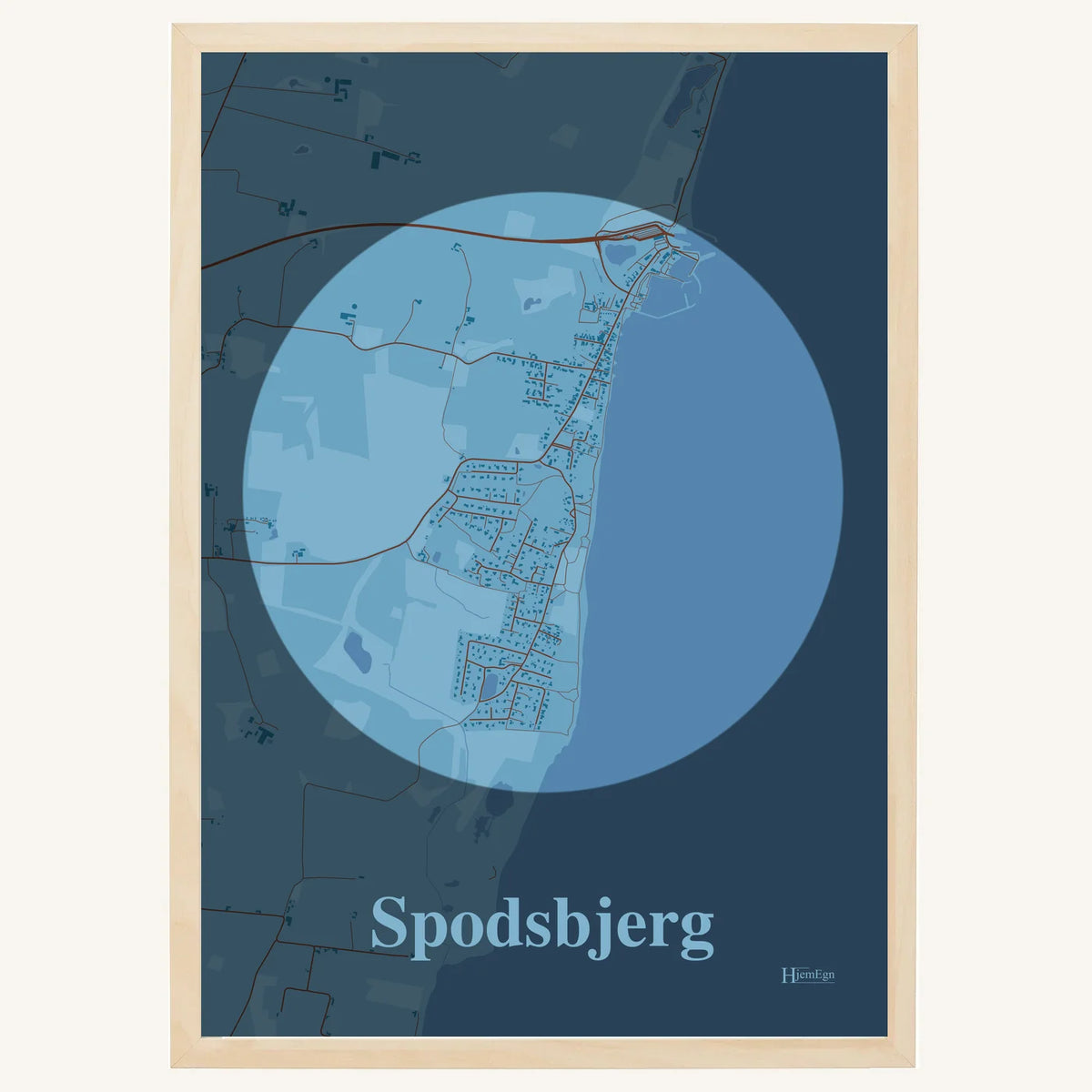 Spodsbjerg plakat – Centrum 2026 – Lys pastel blå
