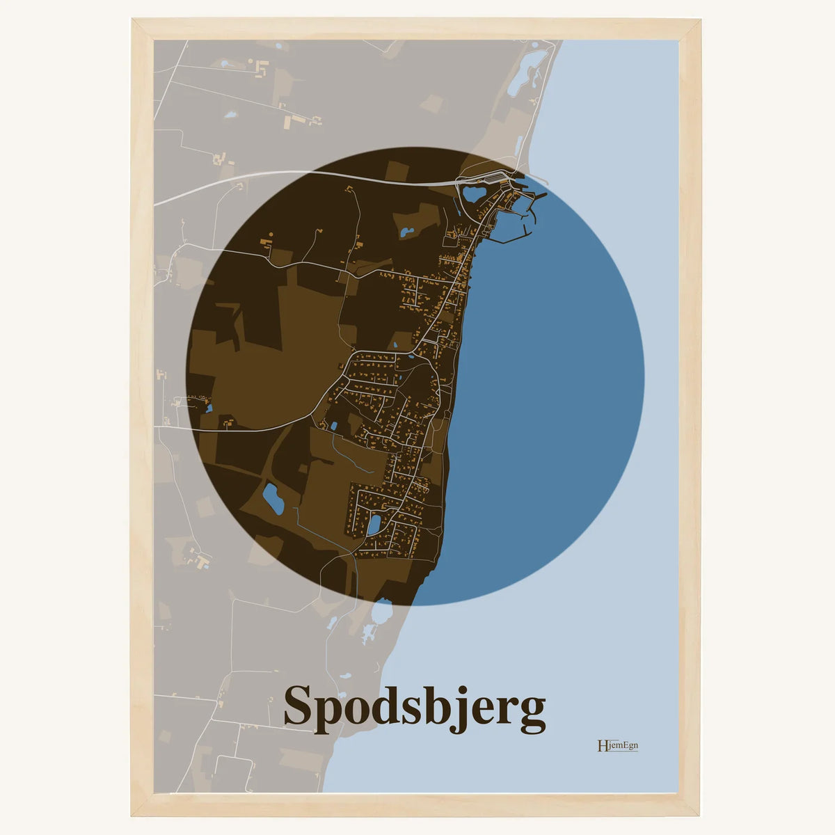 Spodsbjerg plakat – Centrum 2026 – Mørk brun