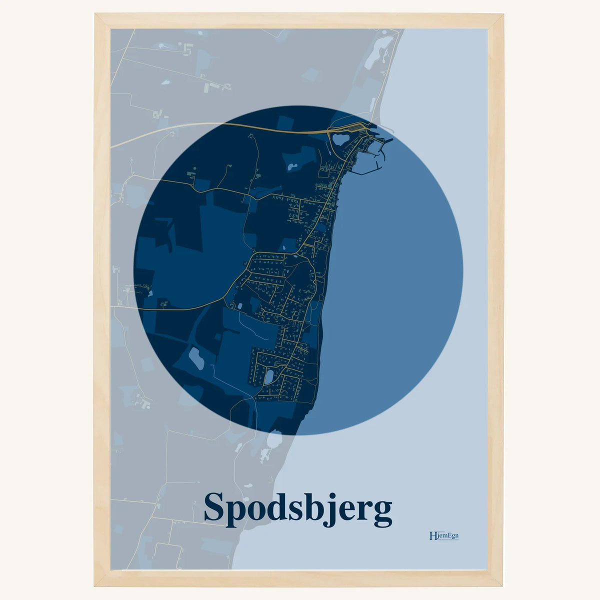 Spodsbjerg plakat – Centrum 2026 – Mørk blå