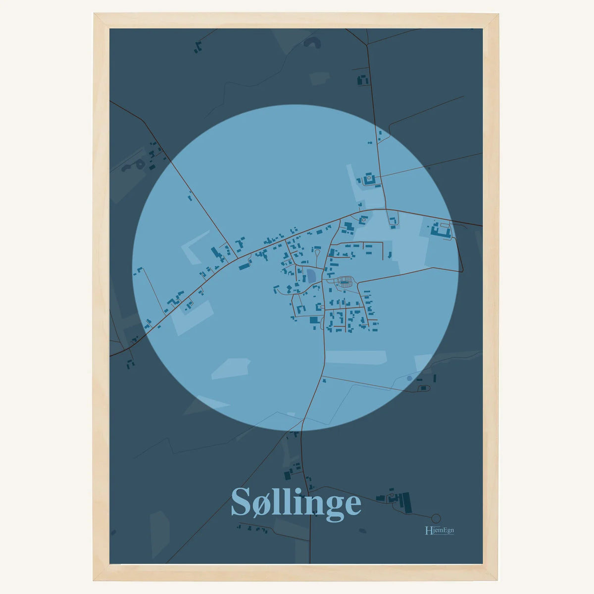 Søllinge plakat – Centrum 2026 – Lys pastel blå