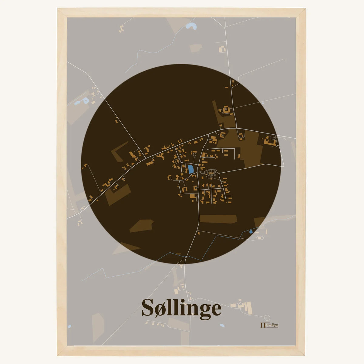Søllinge plakat – Centrum 2026 – Mørk brun