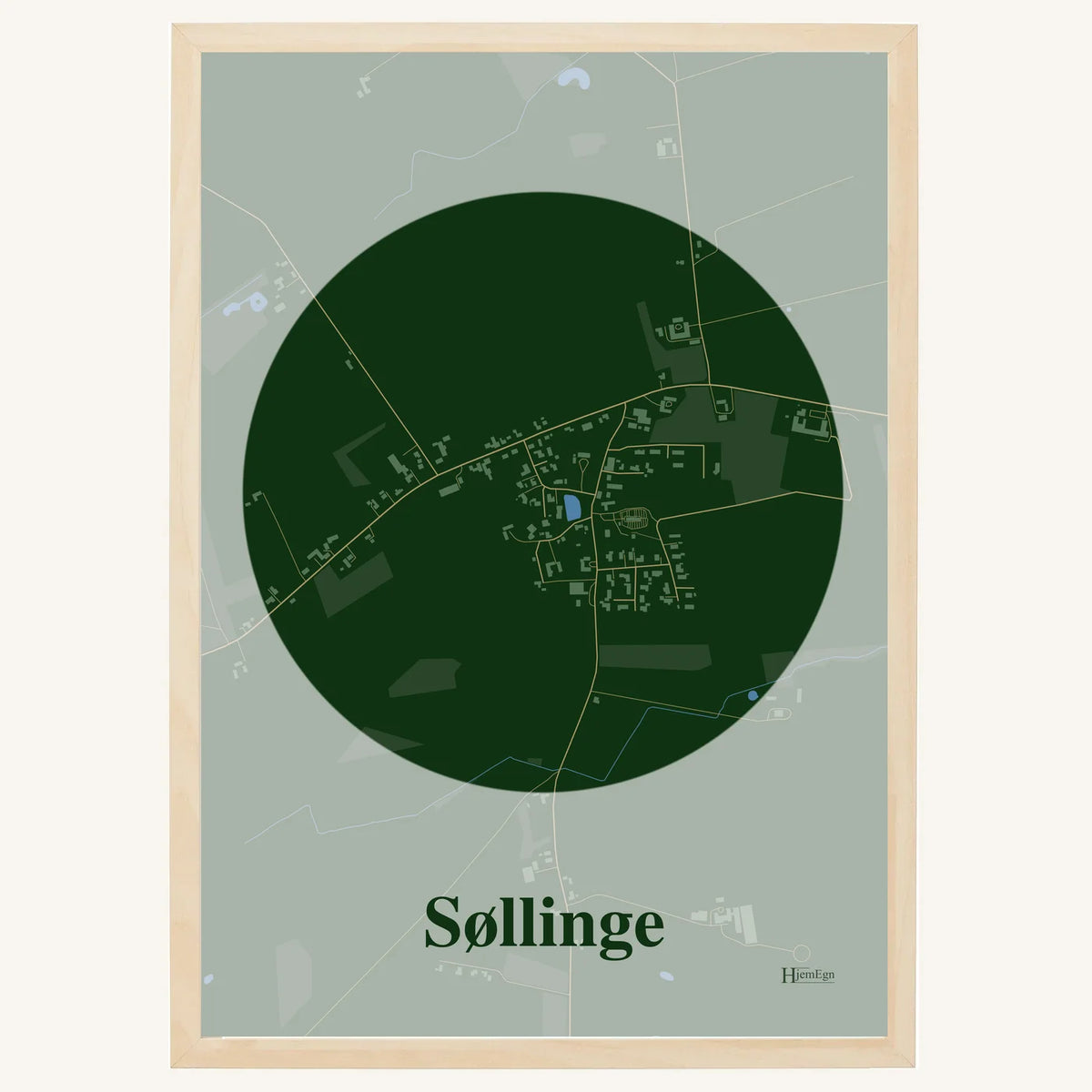 Søllinge plakat – Centrum 2026 – Mørk grøn
