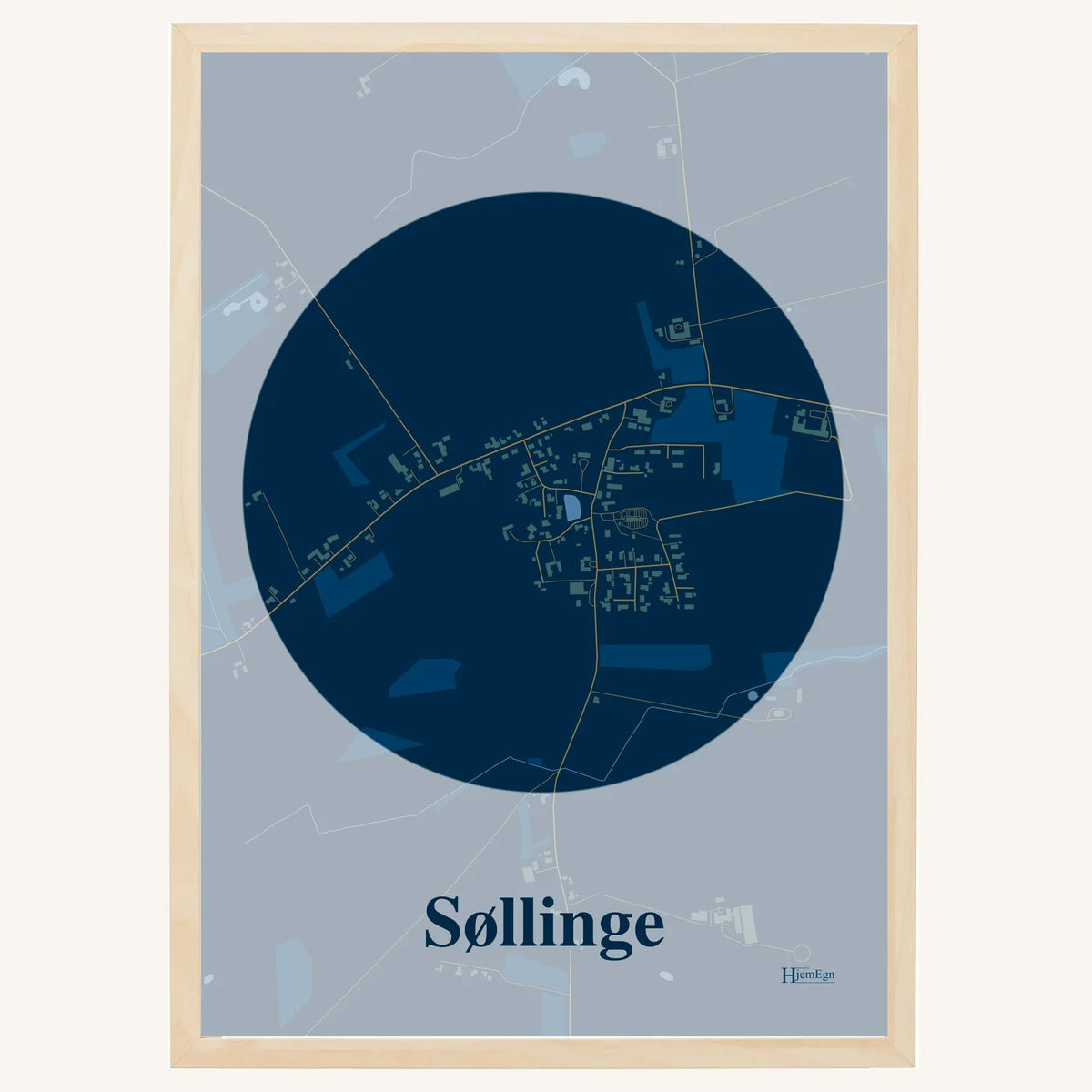 Søllinge plakat – Centrum 2026 – Mørk blå