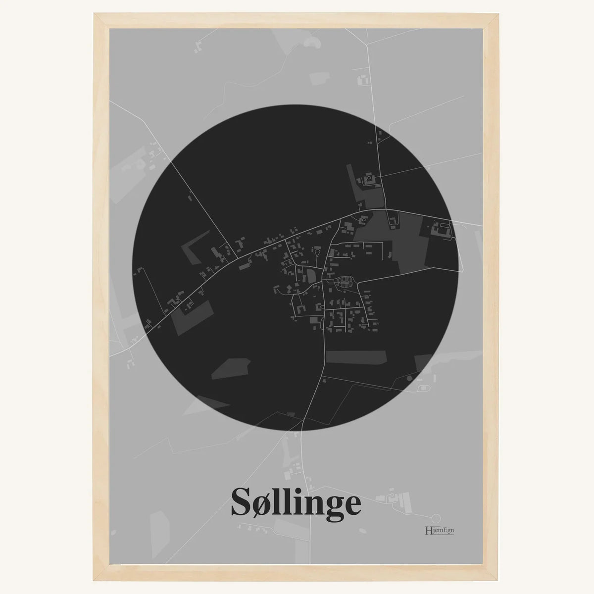 Søllinge plakat – Centrum 2026 – Mørk grå