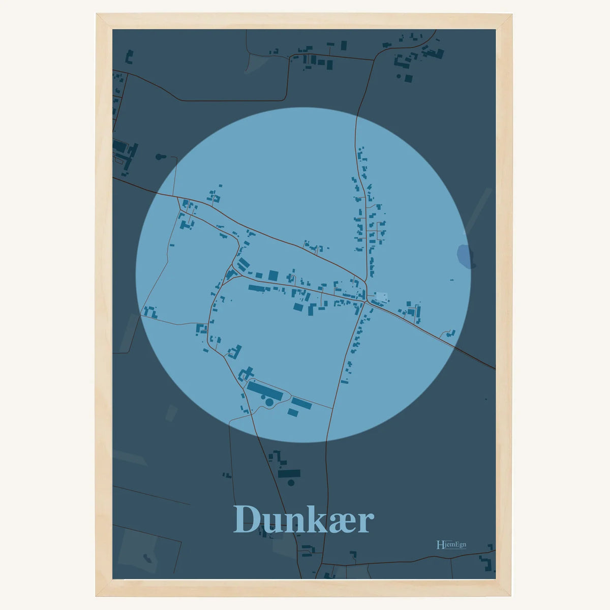 Dunkær plakat – Centrum 2026 – Lys pastel blå