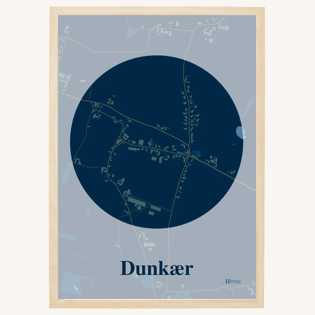 Dunkær plakat – Centrum 2026 – Mørk blå
