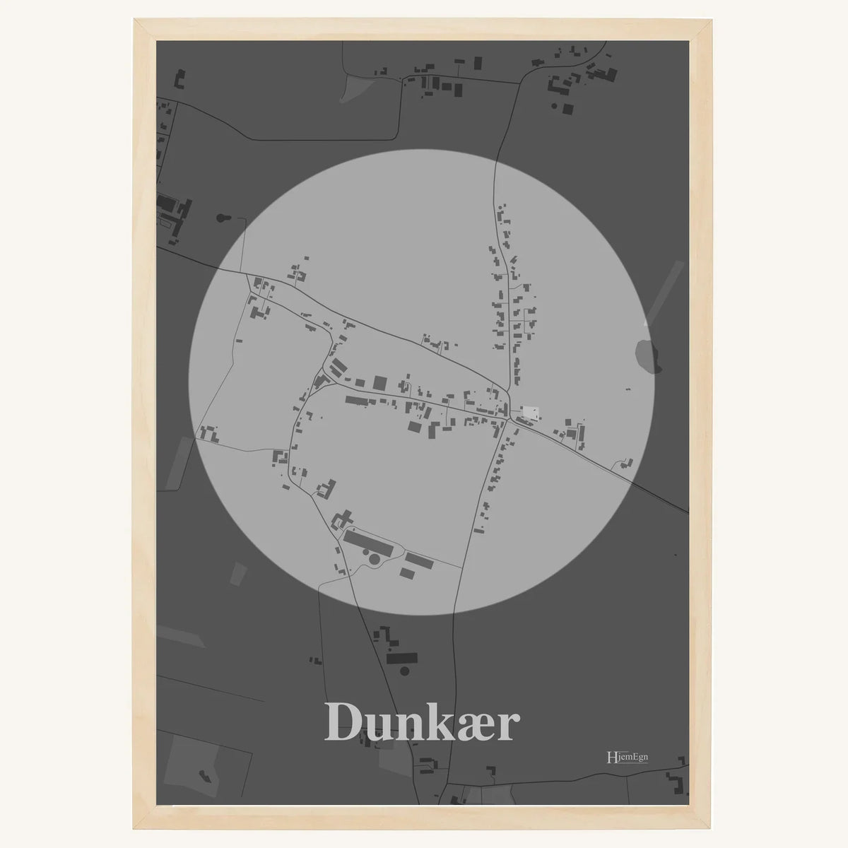 Dunkær plakat – Centrum 2026 – Lys pastel grå