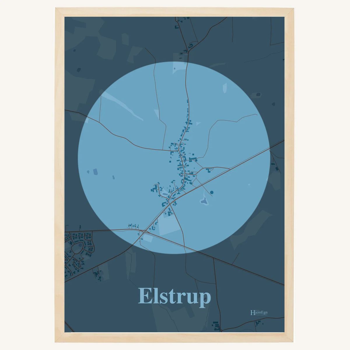 Elstrup plakat – Centrum 2026 – Lys pastel blå