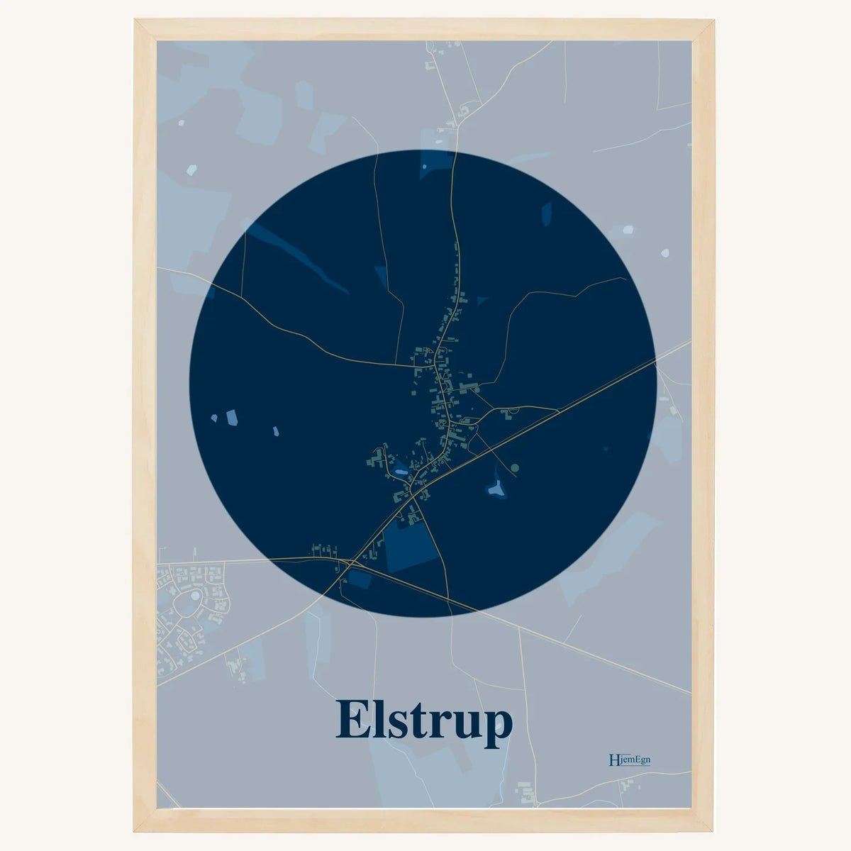 Elstrup plakat – Centrum 2026 – Mørk blå