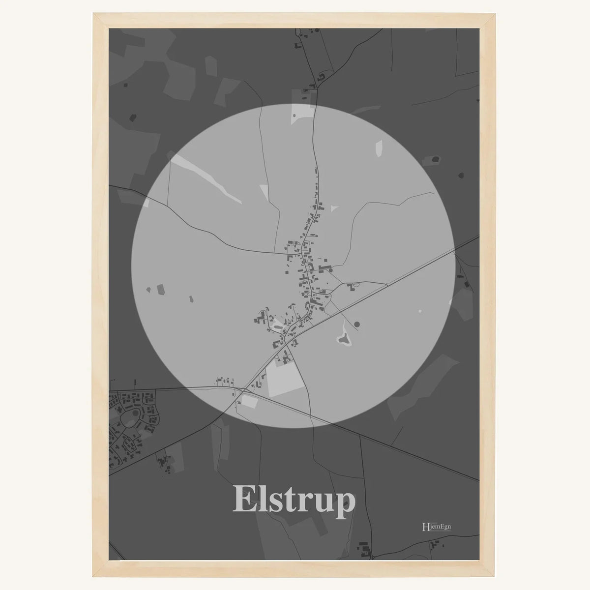 Elstrup plakat – Centrum 2026 – Lys pastel grå