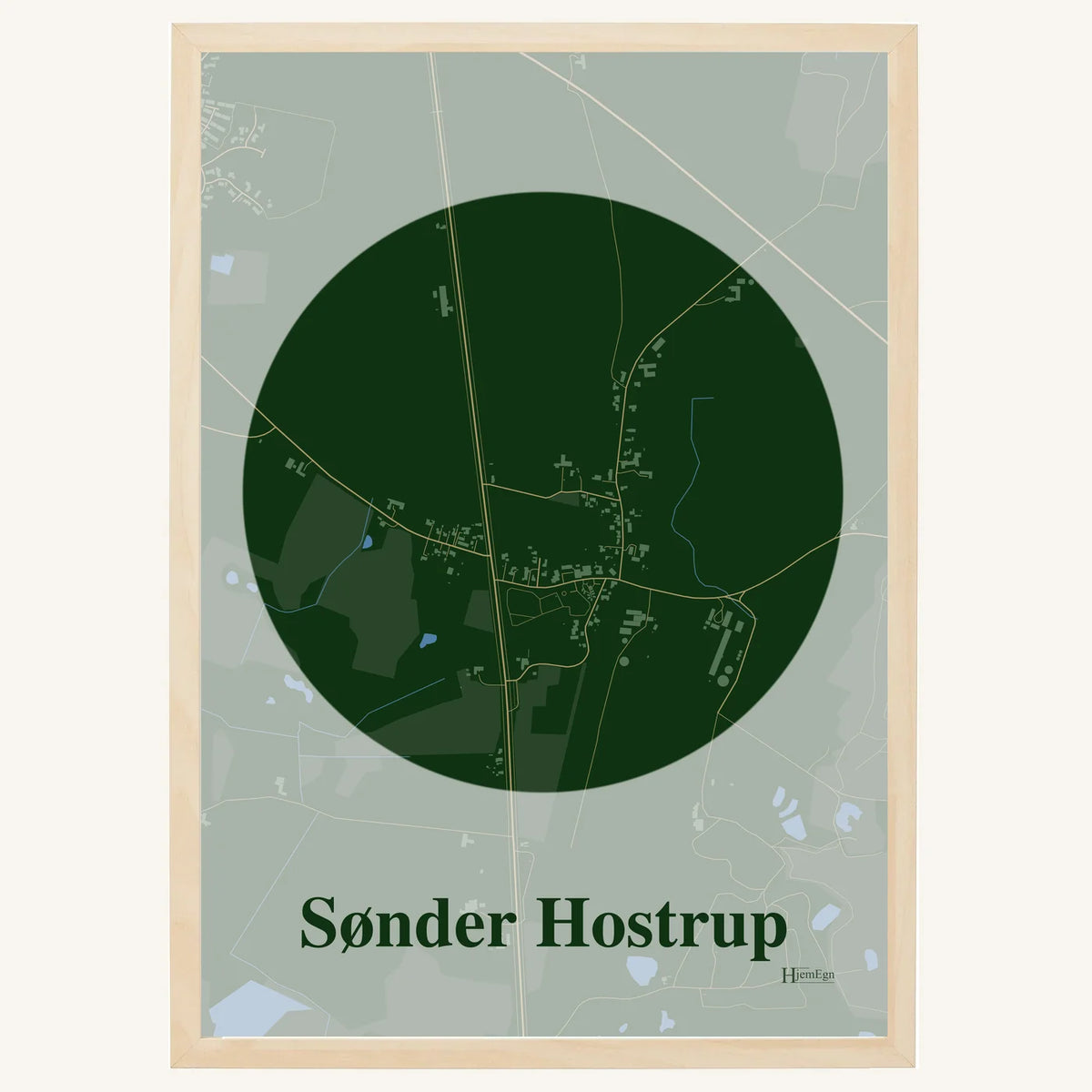 Sønder Hostrup plakat – Centrum 2026 – Mørk grøn