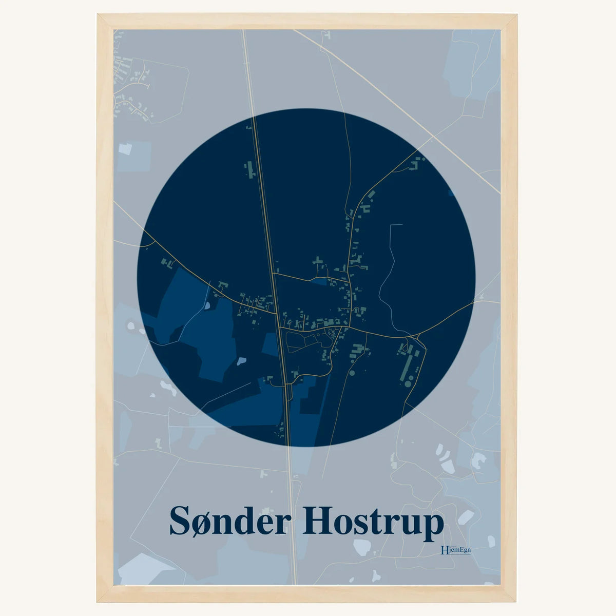 Sønder Hostrup plakat – Centrum 2026 – Mørk blå