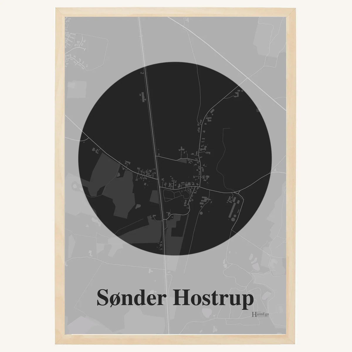 Sønder Hostrup plakat – Centrum 2026 – Mørk grå