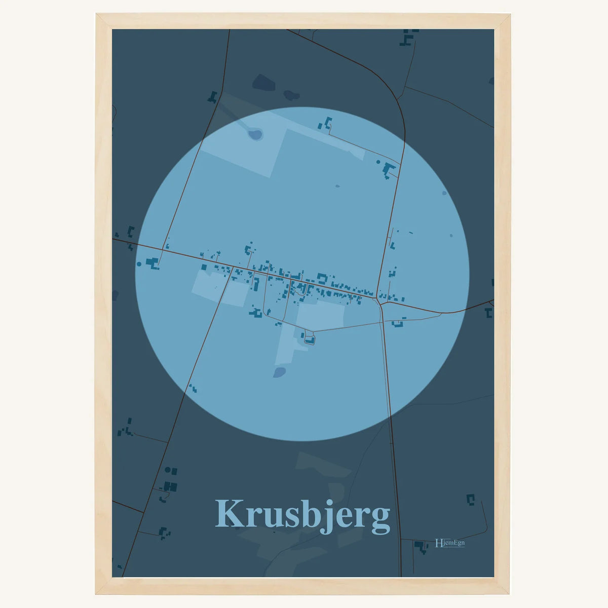 Krusbjerg plakat – Centrum 2026 – Lys pastel blå
