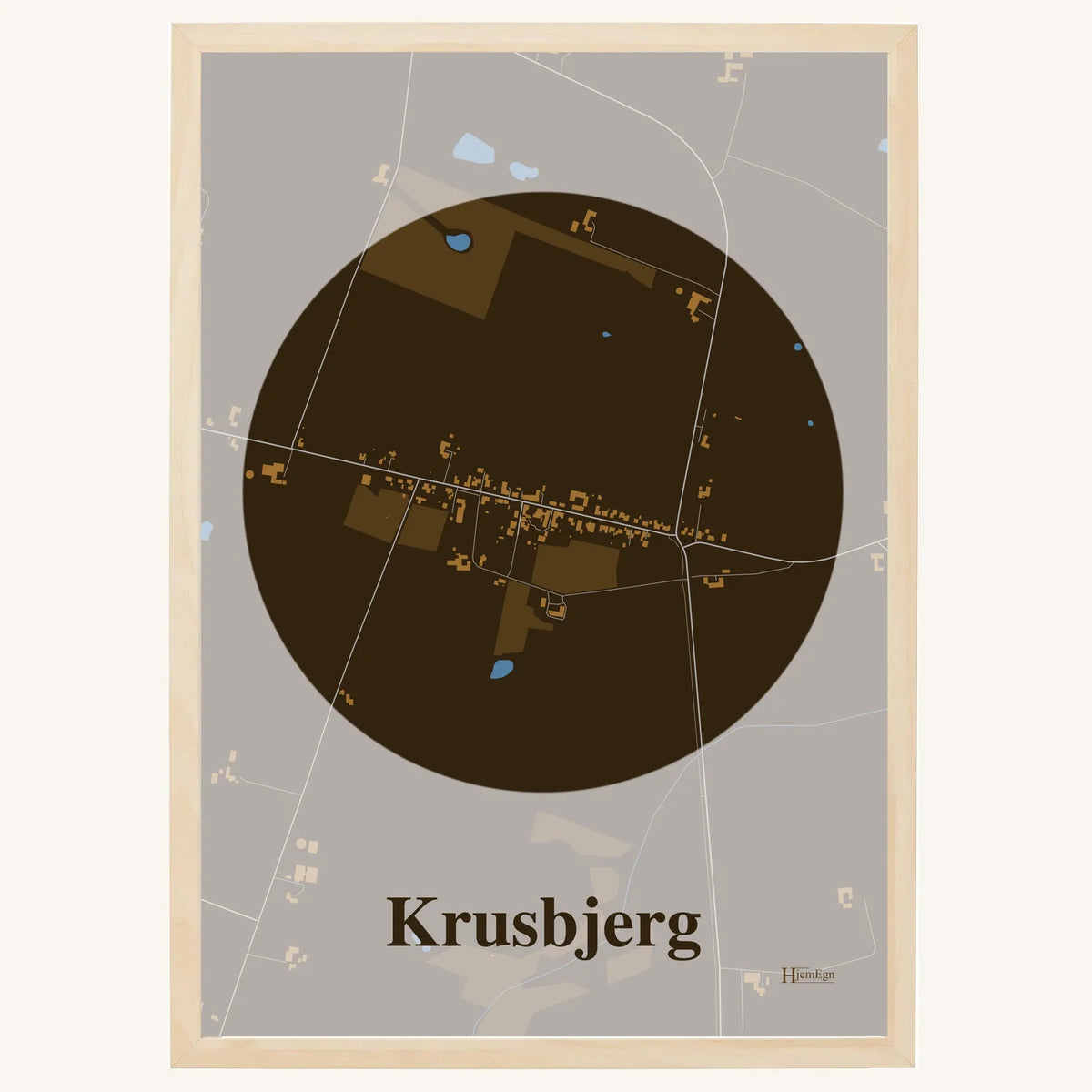 Krusbjerg plakat – Centrum 2026 – Mørk brun