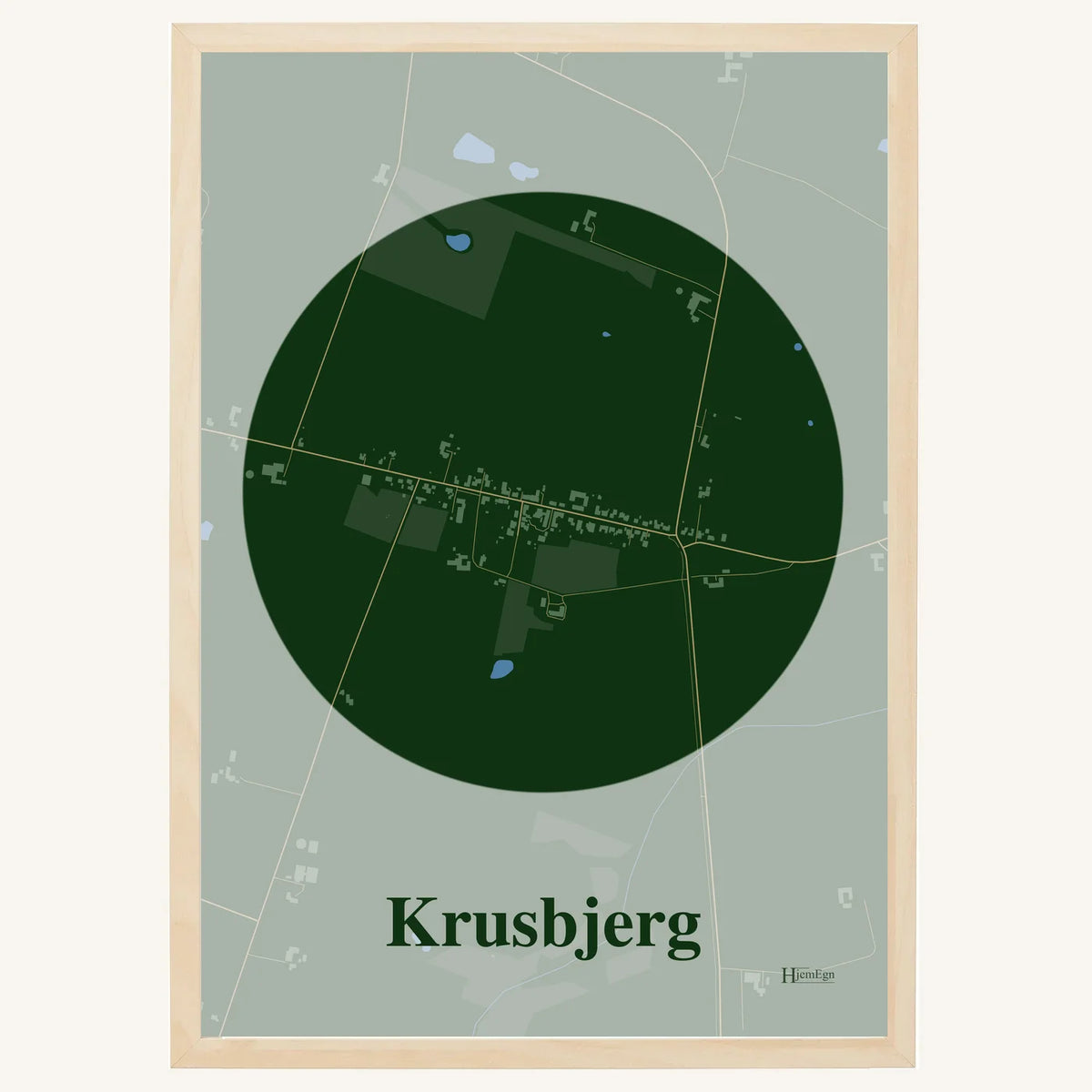Krusbjerg plakat – Centrum 2026 – Mørk grøn