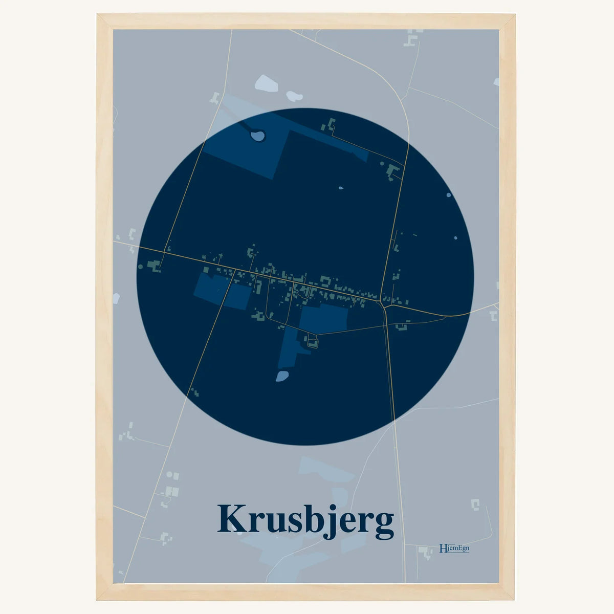 Krusbjerg plakat – Centrum 2026 – Mørk blå