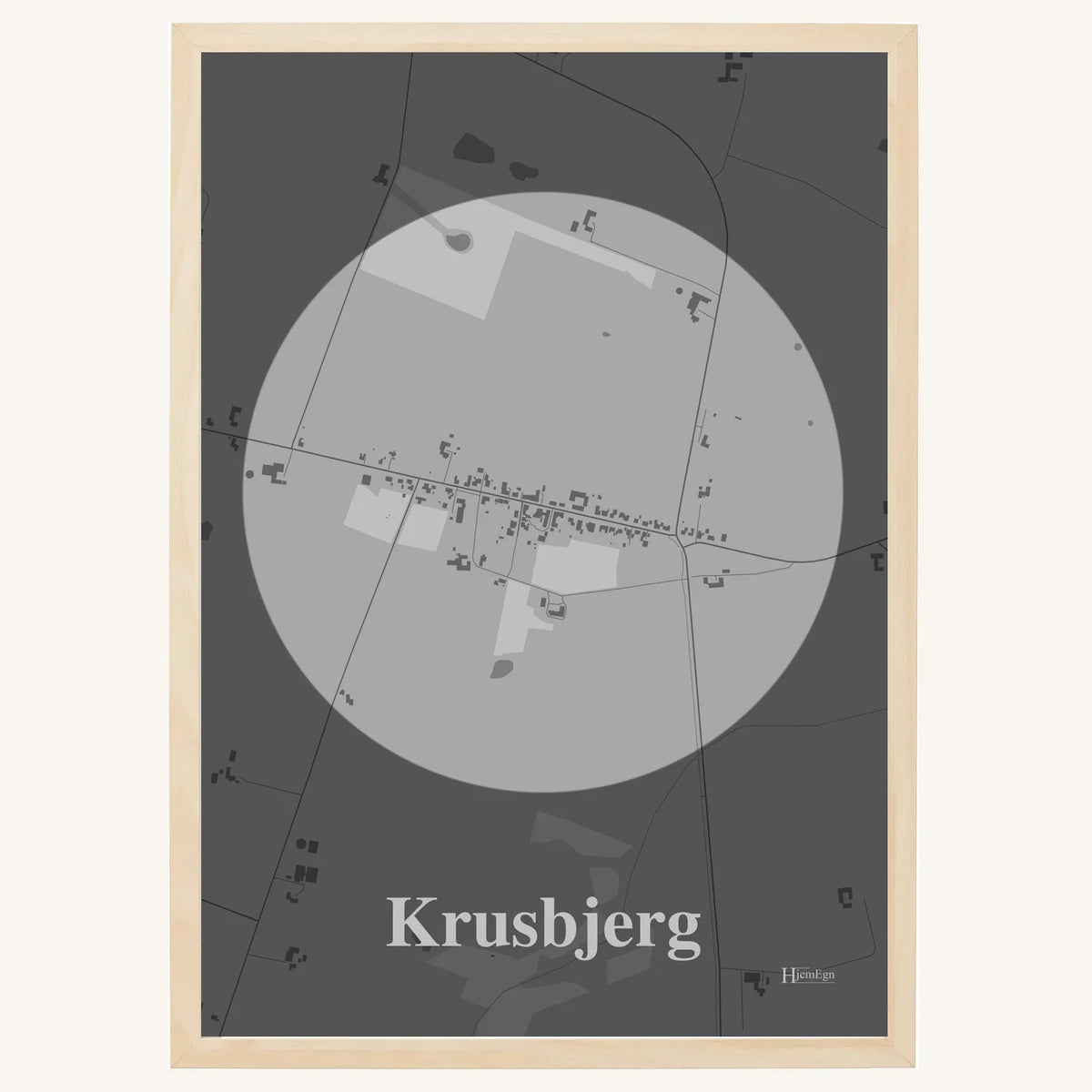 Krusbjerg plakat – Centrum 2026 – Lys pastel grå