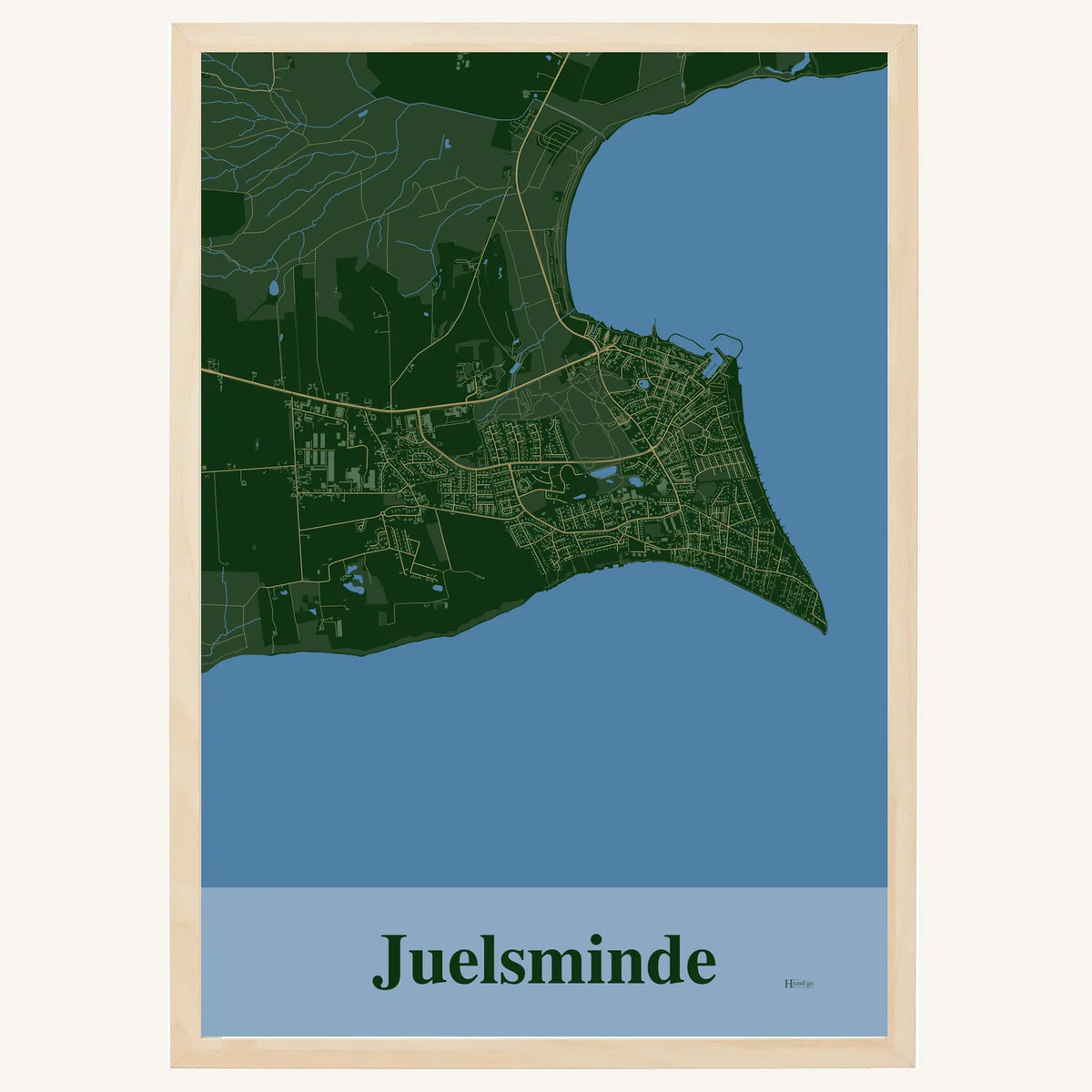 Juelsminde plakat – Firkantet 2026 – Mørk grøn