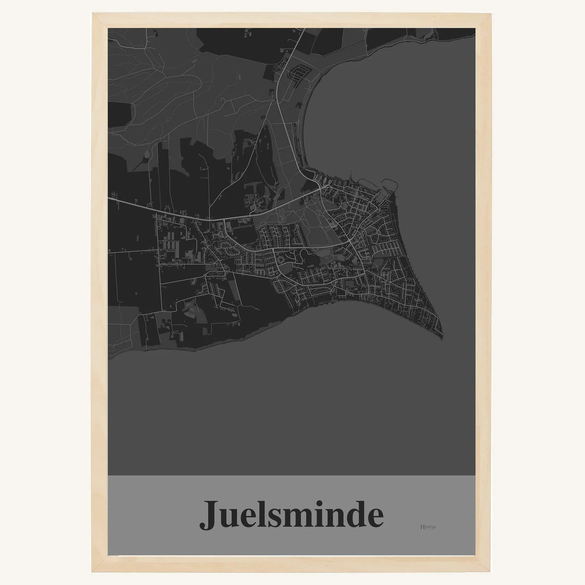 Juelsminde plakat – Firkantet 2026 – Mørk grå
