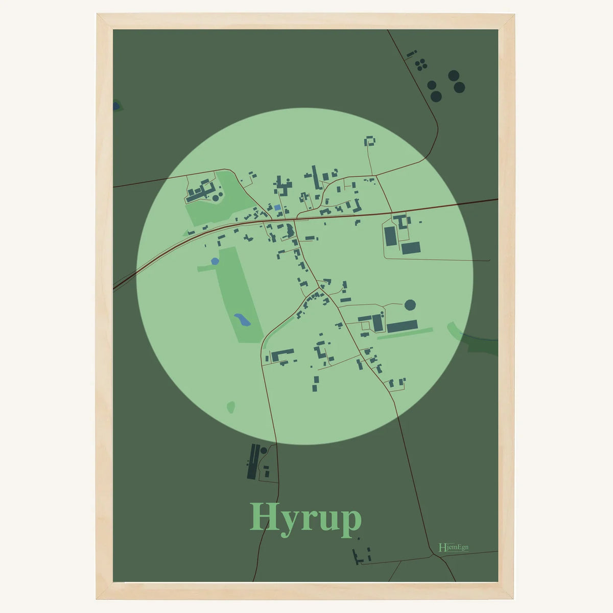 Hyrup plakat – Centrum 2026 – Lys pastel grøn